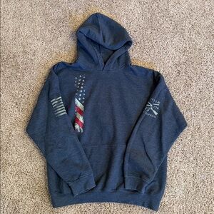 Grunt style flag hoodie